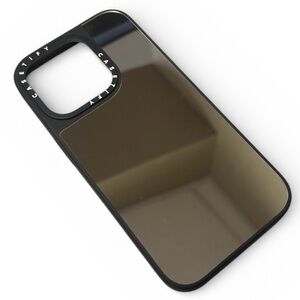 Casetify Black and Gold Mirror Phone Case iPhone 15 pro